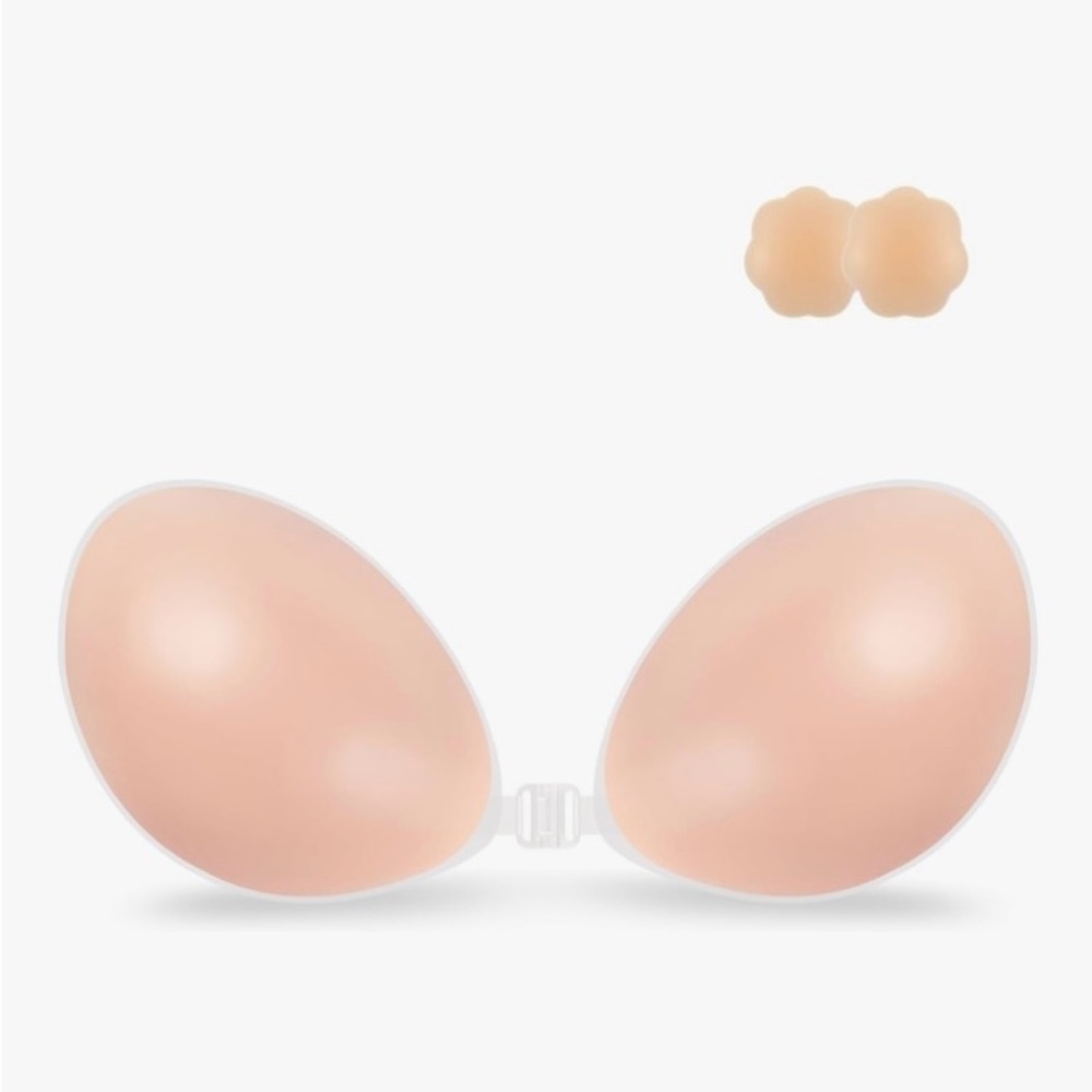 Adhesive Strapless Nude Bra